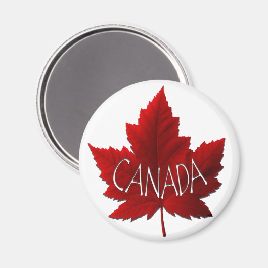 Canada Souvenir Fridge Magnet Canada Maple Leaf (Voorkant / Achterkant)
