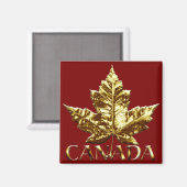 Canada Souvenir Fridge Magnet Gold Canada Gift (Voorkant / Achterkant)
