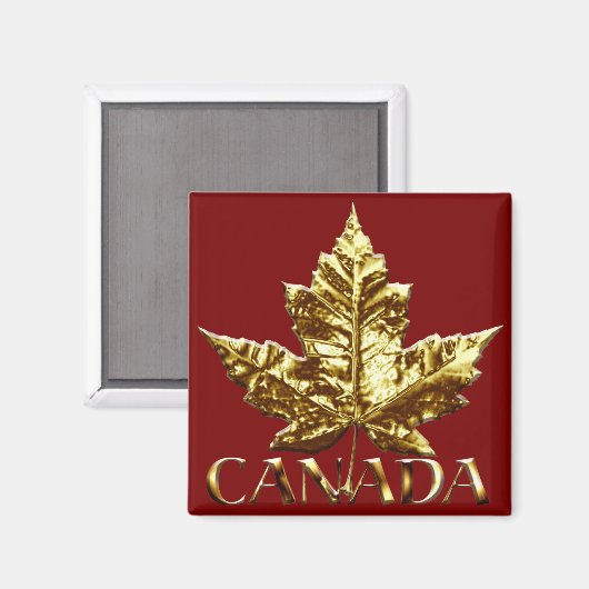 Canada Souvenir Fridge Magnet Gold Canada Gift (Voorkant / Achterkant)