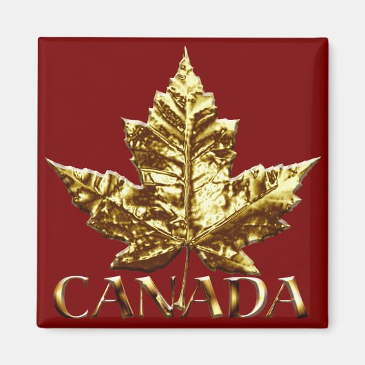Canada Souvenir Fridge Magnet Gold Canada Gift (Voorkant)