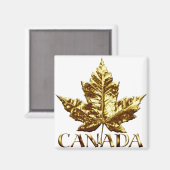 Canada Souvenir Fridge Magnet Gold Canada Gift (Voorkant / Achterkant)
