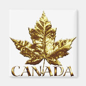 Canada Souvenir Fridge Magnet Gold Canada Gift (Voorkant)