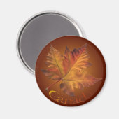 Canada Souvenir Fridge Magnet Maple Leaf Magnet (Voorkant / Achterkant)