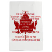Canada Souvenir Gift Bags Canada Anthem Gift Bag Medium Cadeauzakje (Achterkant)