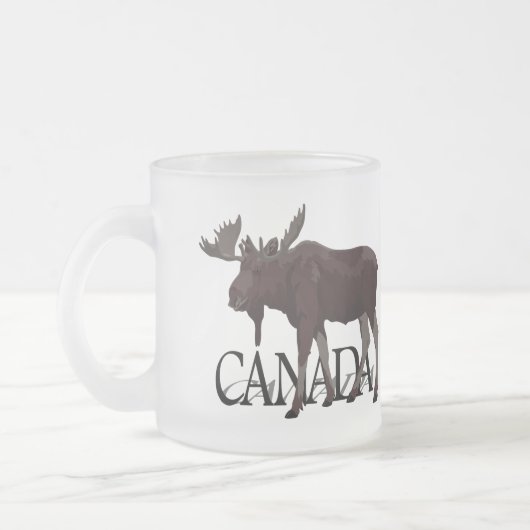 Canada Souvenir Glasses Canada Moose Beer Mokken (Links)