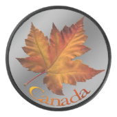 Canada Souvenir Hockey Puck Autumn Gold (Voorkant)