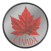 Canada Souvenir Hockey Puck Classic Maple Leaf (Voorkant)