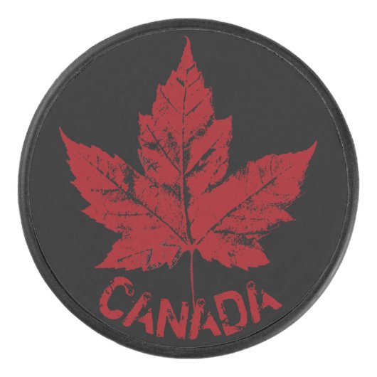 Canada Souvenir Hockey Puck Cool Retro (Voorkant)