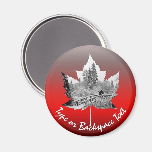 Canada Souvenir Koelkast Magnet Custom Canada Gift (Voorkant / Achterkant)
