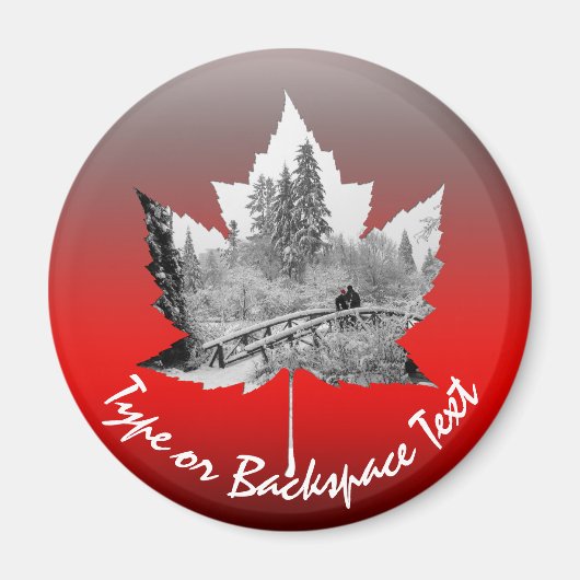 Canada Souvenir Koelkast Magnet Custom Canada Gift (Voorkant)