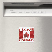 Canada Souvenir Koelkast Magnet I Love Canada (Insitu (Vaatwasser))