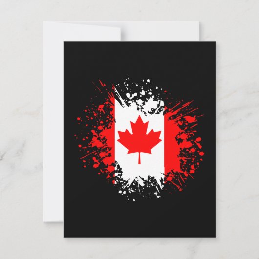 Canada Souvenir Landmark, White North Flag Travel (Voorkant)