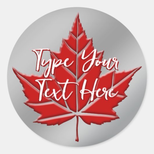 Canada Souvenir Magnets Personalized Canada Gift Ronde Sticker (Voorkant)