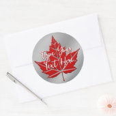 Canada Souvenir Magnets Personalized Canada Gift Ronde Sticker (Envelop)