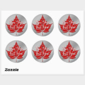 Canada Souvenir Magnets Personalized Canada Gift Ronde Sticker (Vel)