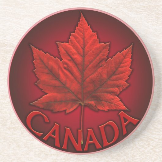 Canada Souvenir Onderzetters Canada Maple Leaf (Voorkant)
