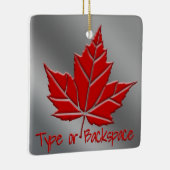 Canada Souvenir Ornament Personalized Canada Gift (Rechts)