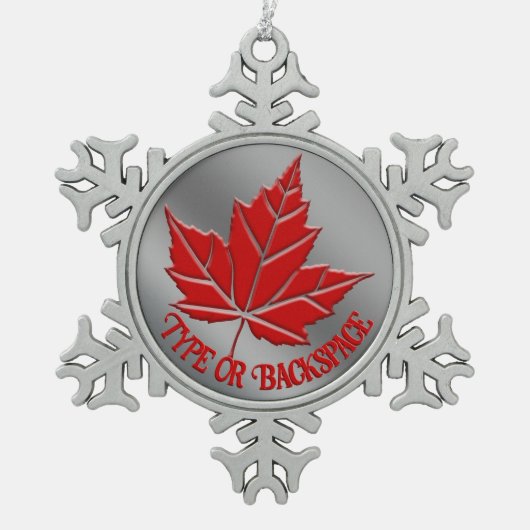 Canada Souvenir Ornament Personalized Canada Gift (Voorkant)