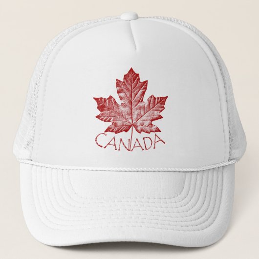 Canada Souvenir Pet Retro Canada Maple Leaf Petten (Voorkant)