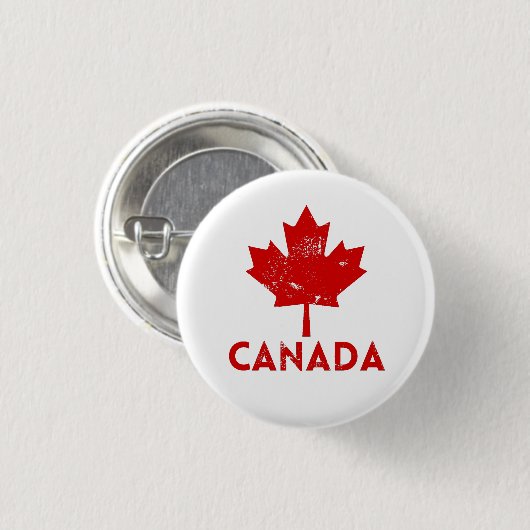Canada Souvenir  Ronde Button 3,2 Cm (Voorkant /achterkant)