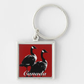 Canada Souvenir Sleutelhanger Canada Ganzen Aanden (Voorkant)