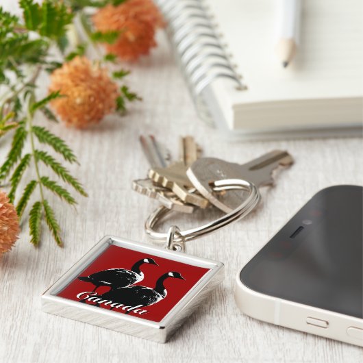 Canada Souvenir Sleutelhanger Canada Geese Keepomw (Zijkant)