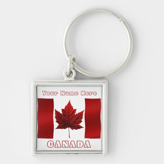 Canada Souvenir Sleutelhanger Canada Vlag Sleutelh (Voorkant)