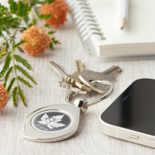 Canada Souvenir Sleutelhanger Cool Maple Leaf Gift (Zijkant)