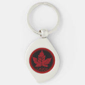 Canada Souvenir Sleutelhanger Cool Maple Leaf Gift (Voorkant)