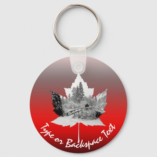Canada Souvenir Sleutelhanger Custom Canada Keepsa (Voorkant)