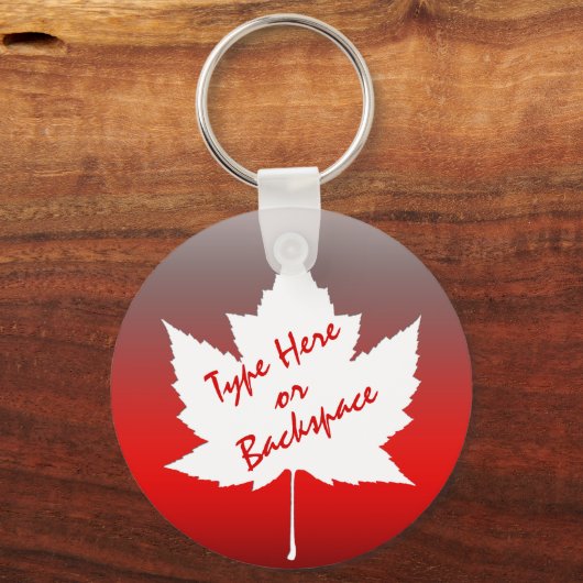 Canada Souvenir Sleutelhanger Custom Canada Keepsa (Achterkant)