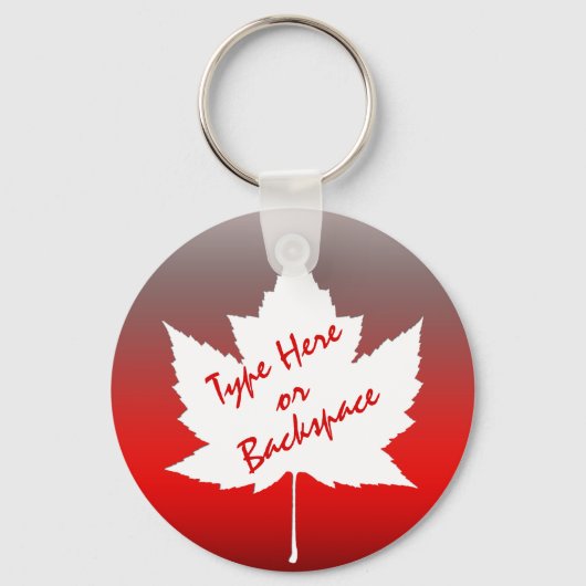 Canada Souvenir Sleutelhanger Custom Canada Keepsa (Achterkant)