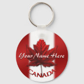 Canada Souvenir Sleutelhanger Gepersonaliseerd Can (Voorkant)