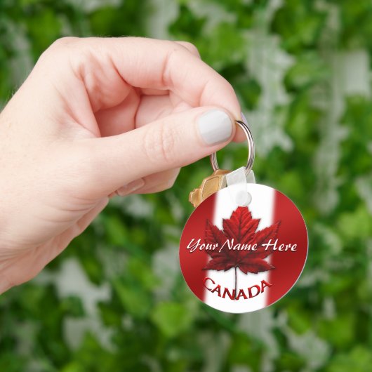 Canada Souvenir Sleutelhanger Gepersonaliseerd Can (Hand)