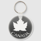 Canada Souvenir Sleutelhanger White Maple Leaf (Voorkant)