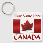 Canada Souvenir Sleutelhangers Canada Vlag Sleutel (Voorkant)
