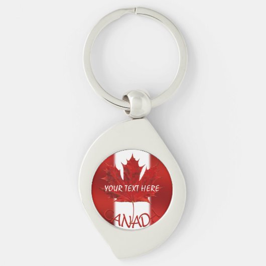 Canada Souvenir Sleutelhangers Custom Canada Flag  (Voorkant)