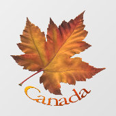 Canada Souvenir Sticker Custom Maple Leaf Decal (Vel)