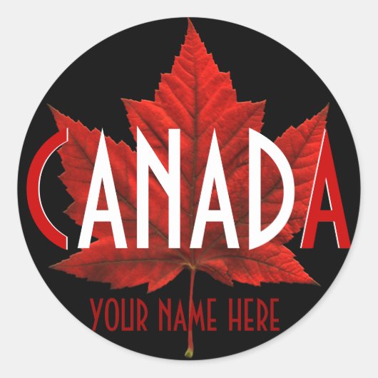 Canada Souvenir Stickers Custom Canada Stickers (Voorkant)