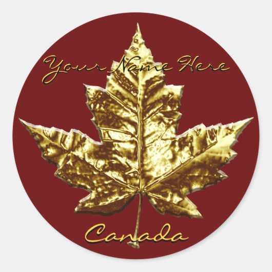 Canada Souvenir Stickers gouden medaille Canada St (Voorkant)