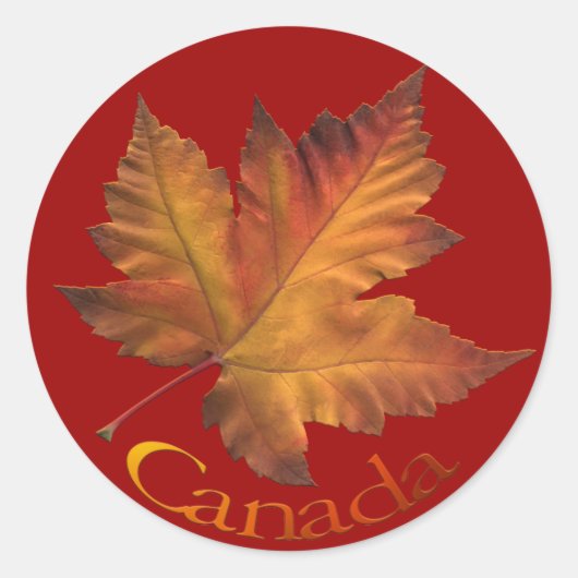 Canada Souvenir Stickers Maple Leaf Canada Sticker (Voorkant)