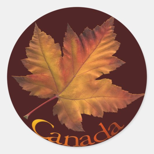 Canada Souvenir Stickers Maple Leaf Canada Sticker (Voorkant)