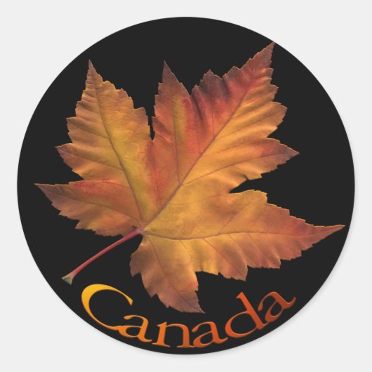 Canada Souvenir Stickers Maple Leaf Canada Sticker (Voorkant)