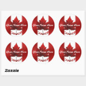 Canada Souvenir Stickers Personalized Canada Gift (Vel)