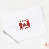 Canada Souvenir Stickers Red Maple Leaf Stickers (Envelop)