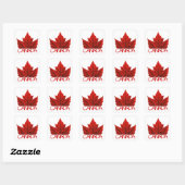 Canada Souvenir Stickers Red Maple Leaf Stickers (Vel)