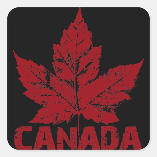 Canada Souvenir Stickers Red Maple Leaf Stickers (Voorkant)