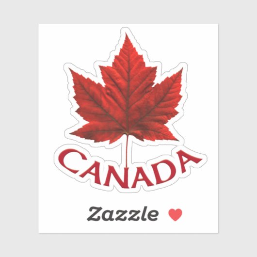 Canada Souvenir Stickers Red Maple Leaf Stickers (Vel)