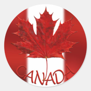 Canada Souvenir Stickers Red Maple Leaf Stickers