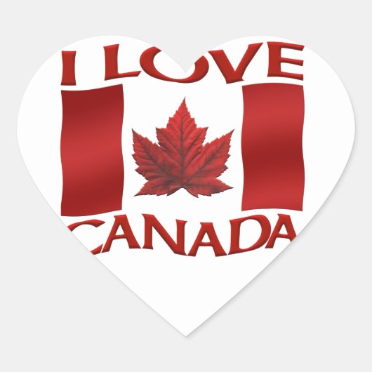 Canada Souvenir Stickers Red Maple Leaf Stickers (Voorkant)